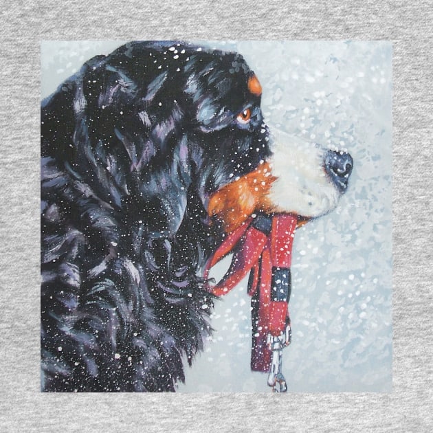 Bernese Mountain Dog Fine Art Painting by LASHEPARD